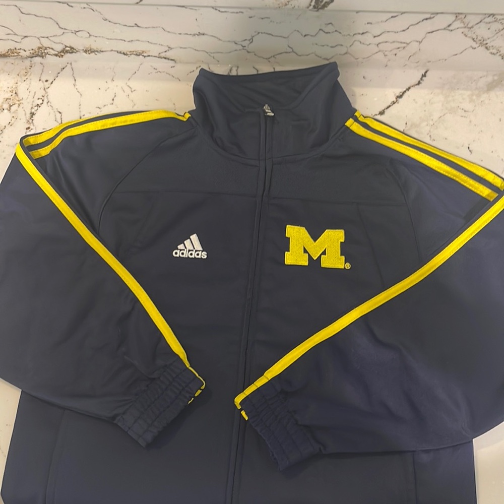LIKE NEW Adidas Michigan Zip Jacket